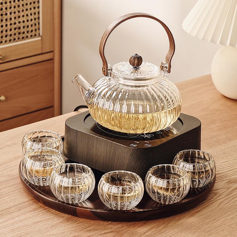 

Чайник из боросиликатного стекла в японском стиле с верхней ручкой