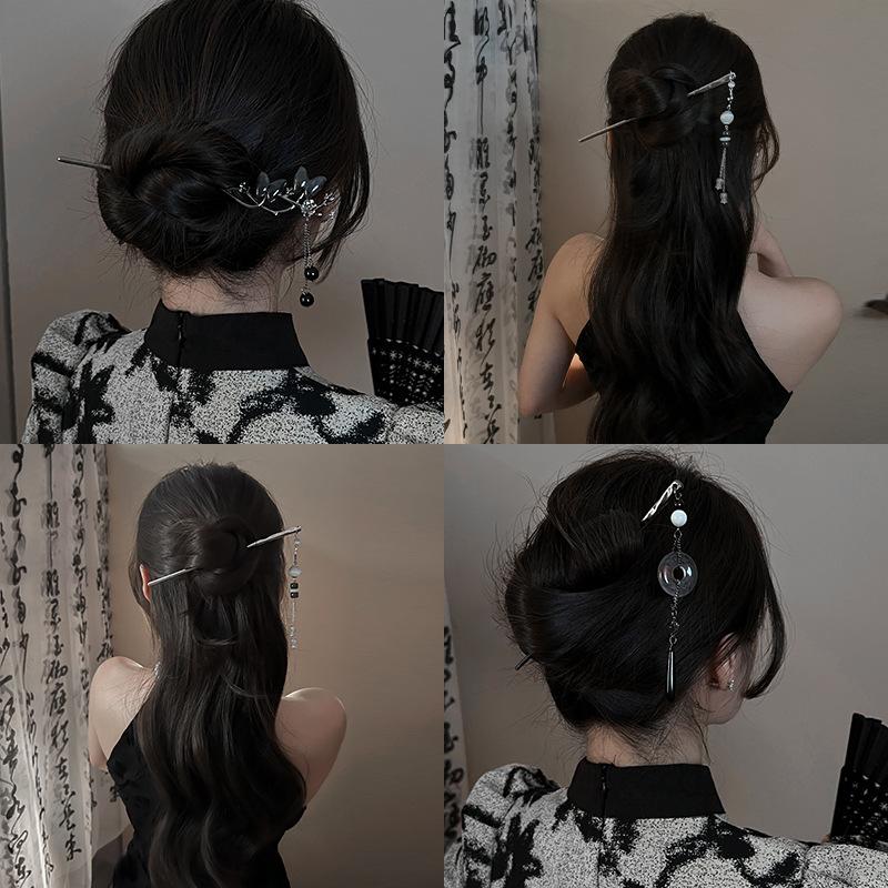 Ancient Chinese Style Elegant Butterfly Tassel Hair Stick for Women Girls Classical Hairpin Chinese Hair Accessories Jewelry