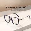 Fashion Sunglasses For Women Modern Oversized Square Photochromic Sunglasses Hd Lenses Clear To Dark Transition Effect