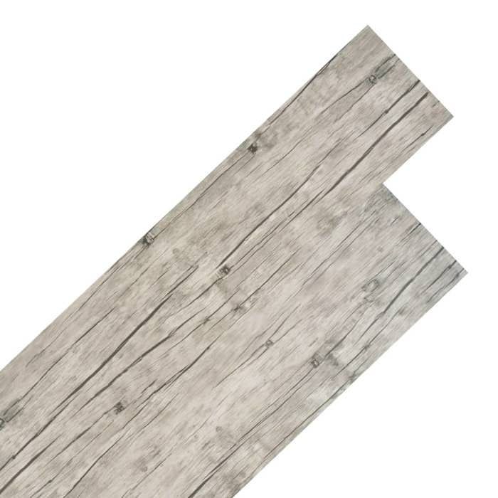 VidaXL Planches de plancher PVC Non auto-adhésif 5,26 m² Chêne délavé 245163