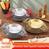 Thickened Stainless Steel Double Ear Flat-bottom Soup Pot for Korean Noodles and Seafood
