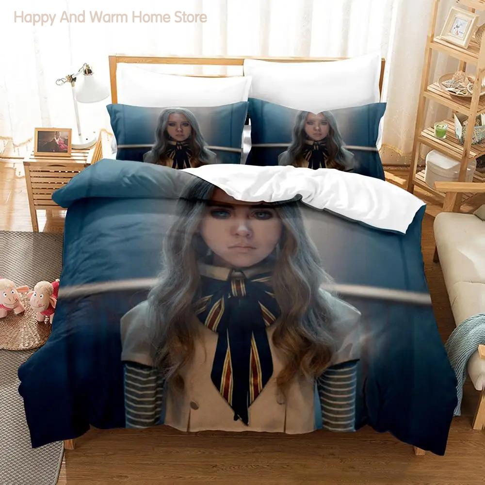 M3Gan Movie Bedding Set Single Twin Full Queen King Size Bed Set Aldult Bedroom Duvetcover Sets 3D Anime Bed Sheet Set