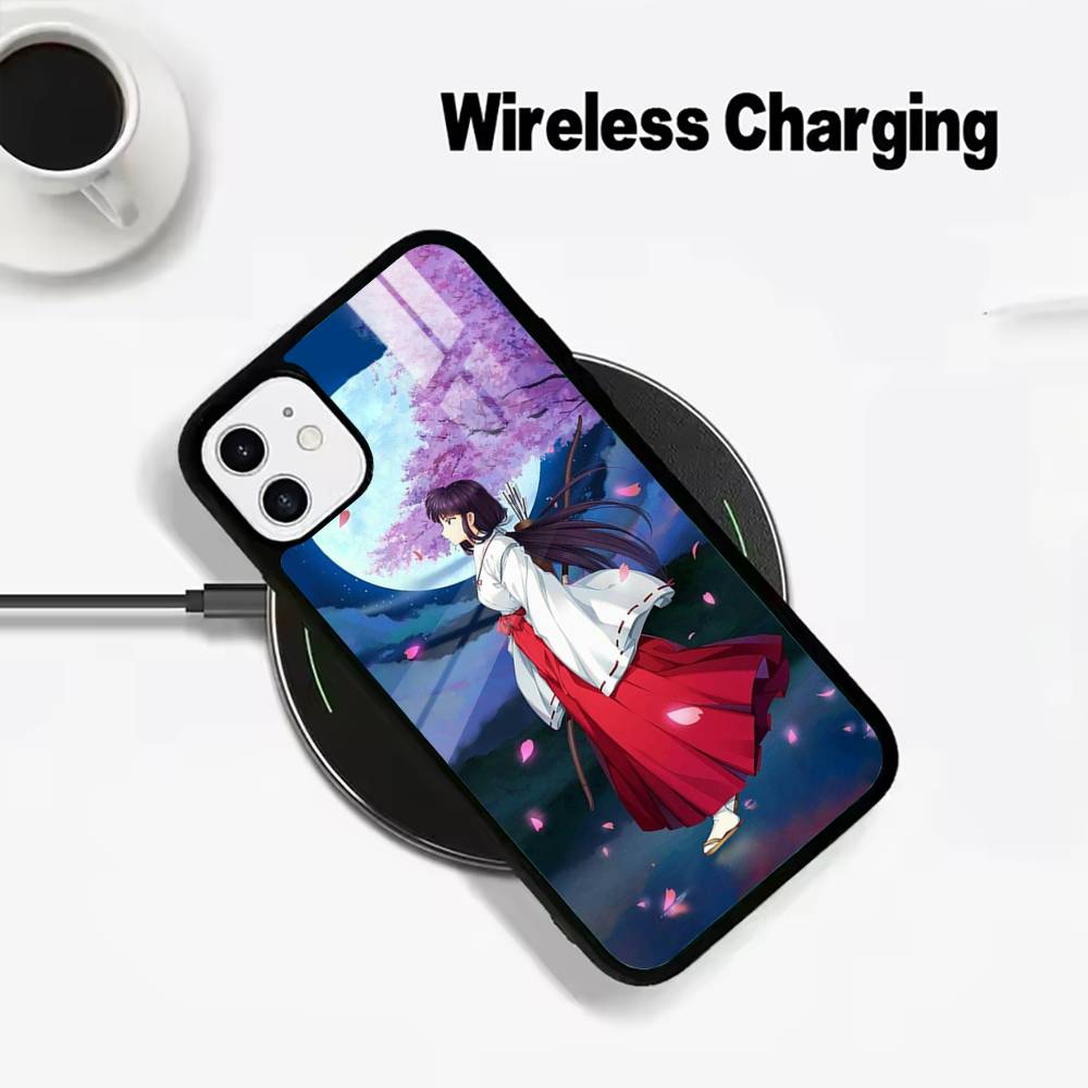 L-L-Inuyasha Phone Case For IPhone17 16 15 14 13 12 11 Pro Max 16/15/14Plus Wireless Charger Cover Funda