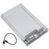 USB 3.1 To SATA HDD Enclosure Transparent PC 10Gbps Auto Sleep Plug and Play Hard Disk Case for 2.5in SSD Computer
