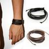 Verkaufe 100% Handgeknüpftes Schmuck-Wickelband Mehrschichtiges Leder Geflochtenes Seil Armband Herren Armbänder & Armreifen Für Damen