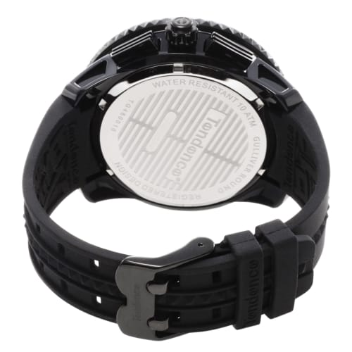 Tendence Gulliver Round Chronograph 51mm Men's Watch, Black Dial, Stainless Steel, Mineral Glass, Quartz Movement, TG460010