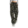 Pantaloni Cargo da Strada con Tasche Grandi, Stampa, Gamba Dritta Larga, Pantaloni Casual Lunghi Fino a Terra