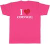 I Love Cornwall Unisexs TShirt Coastlines Cornish Pasties Tee Gift