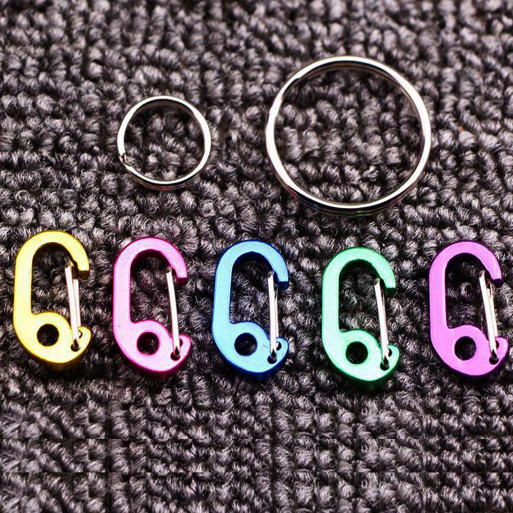 Alloy Camping Equipment Keychain Backpack Buckles Snap Hook Outdoor Carabiner D-Type Buckle