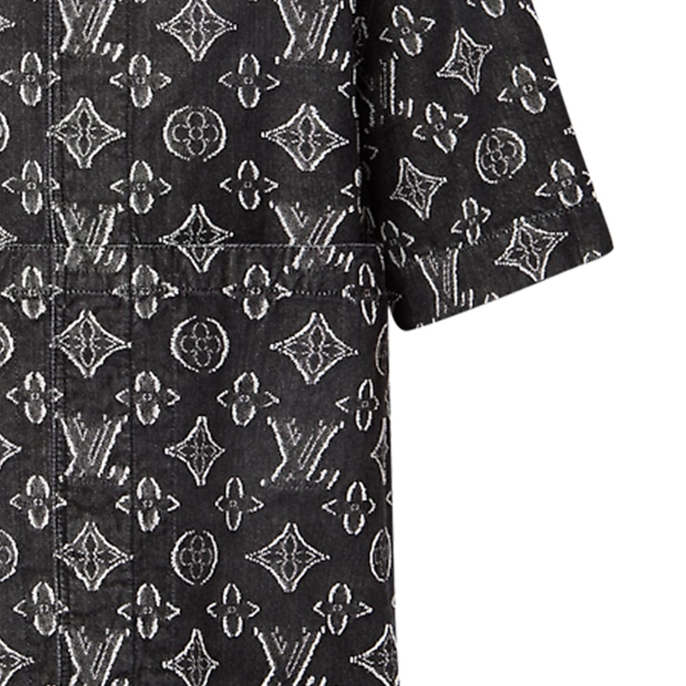LOUIS VUITTON Shirt Men's Black 1ABYOM