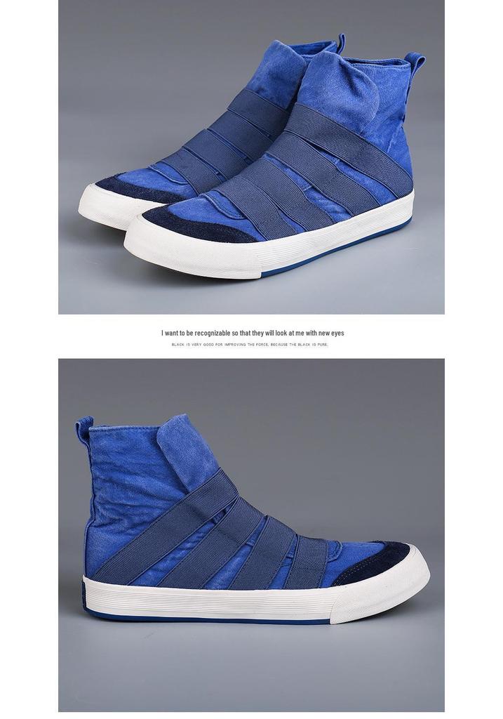 Spring 2026 Men's Breathable High-Top Casual Skating Shoes – Classic, Versatile, and Comfortable Fashion.