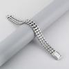 Personality Handy Accessories Fashion Simplicity Design Sensory Heart -Shaped Light Surface Cut Edge Men 'S Titanium Steel Bracelet