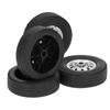 4pcs Plastic Rubber Tire RC Accessory Upgrade Parts Fit for WPL1/10 Drift Truck D12