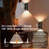 4000mAh Rechargeable LED Wall Light Motion Sensor Night Lamp Wireless No Wiring Dimmable USB Charging for Hallway Staircase Corridor Bedroom