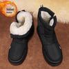 Men's High-Top Northeast Snow Boots: Winter Cotton, Thick, Warm, Cold-Resistant, Non-Slip, Plush Lining, Suitable for 40 Degrees Below Zero.