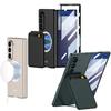Ultrathin Matte Phone Case For Samsung Galaxy Z Fold 7 5G 2025 With Magnetic Vegan Leather Wallet Pocket Card Holder Kickstand