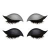 2 Pairs Lazy Eye Shadow Eyelash Patch 2-in-1 Eyeshadow Eyelashes Makeup Stickers Reusable Eye Makeup Stickers with False Lashes Shadow