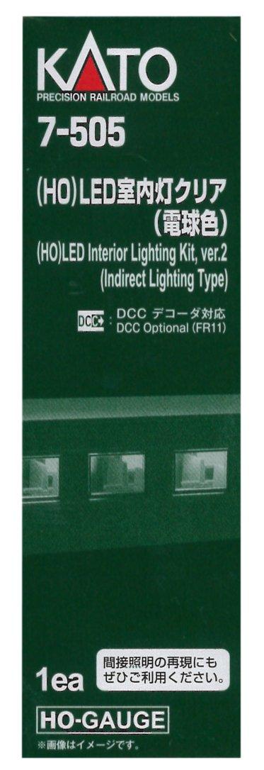 KATO HO Gauge LED Interior Warm Model Light, Clear, White, 7-505 (Railway Supplies)