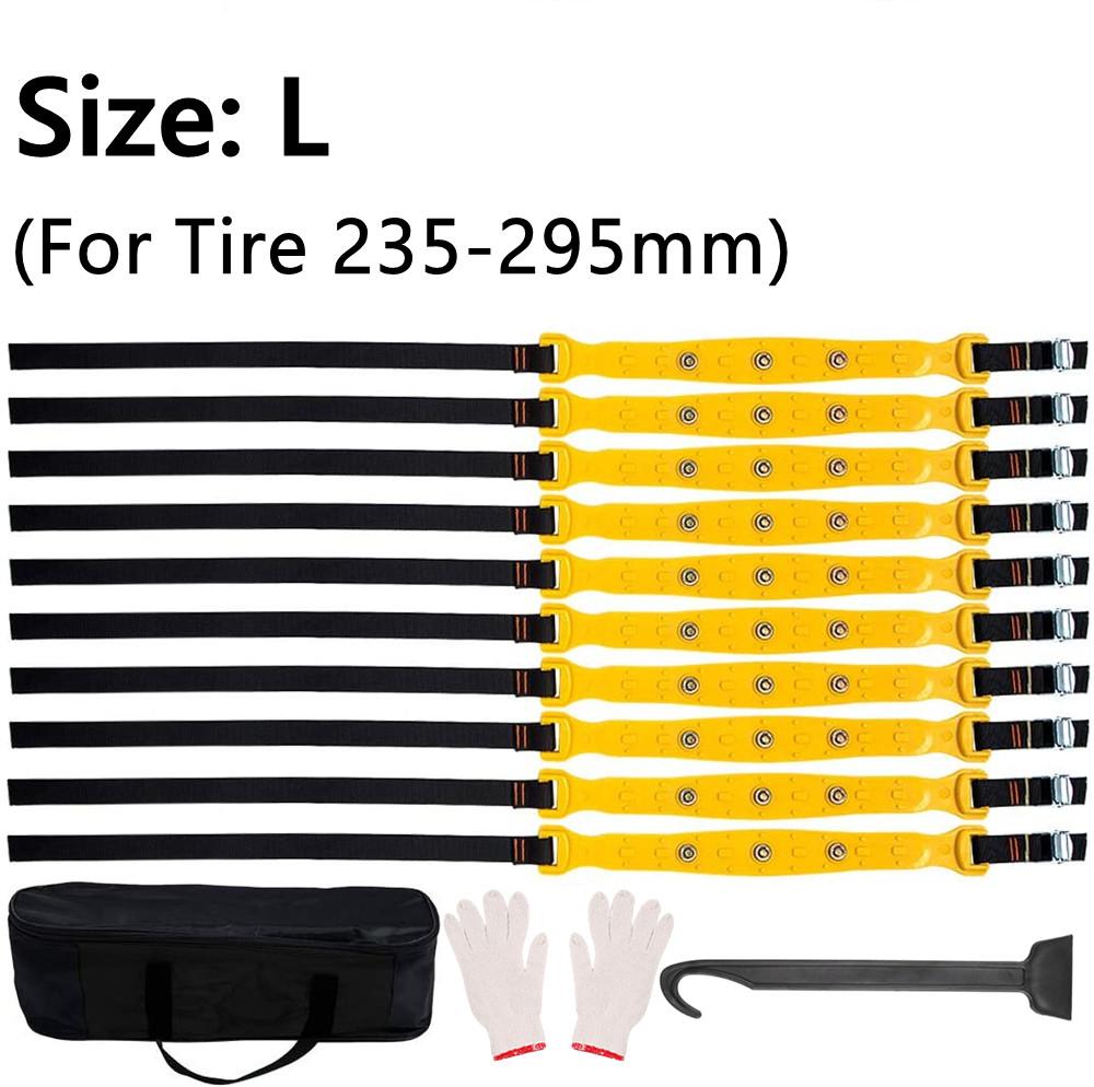 10 Stück Motorrad Schneeketten Auto Winterradkette Offroad Anti-Rutsch-Reifenkette Winter Rutschfest Schnee Bandketten Für Schnee