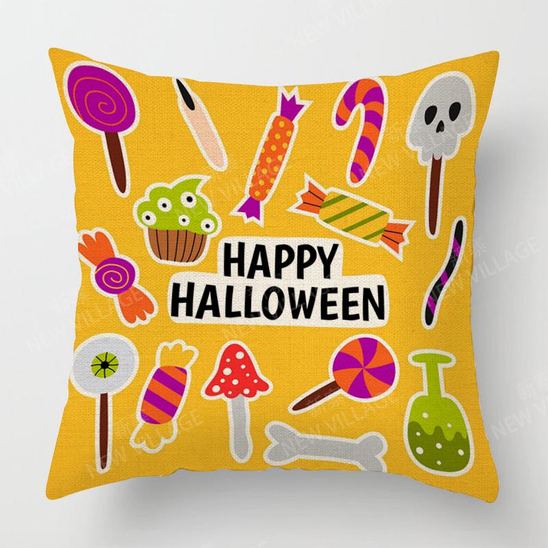 Decorative Cushion Home Living Room Decor Throw Pillow Cover Pillowcase Halloween Autumn