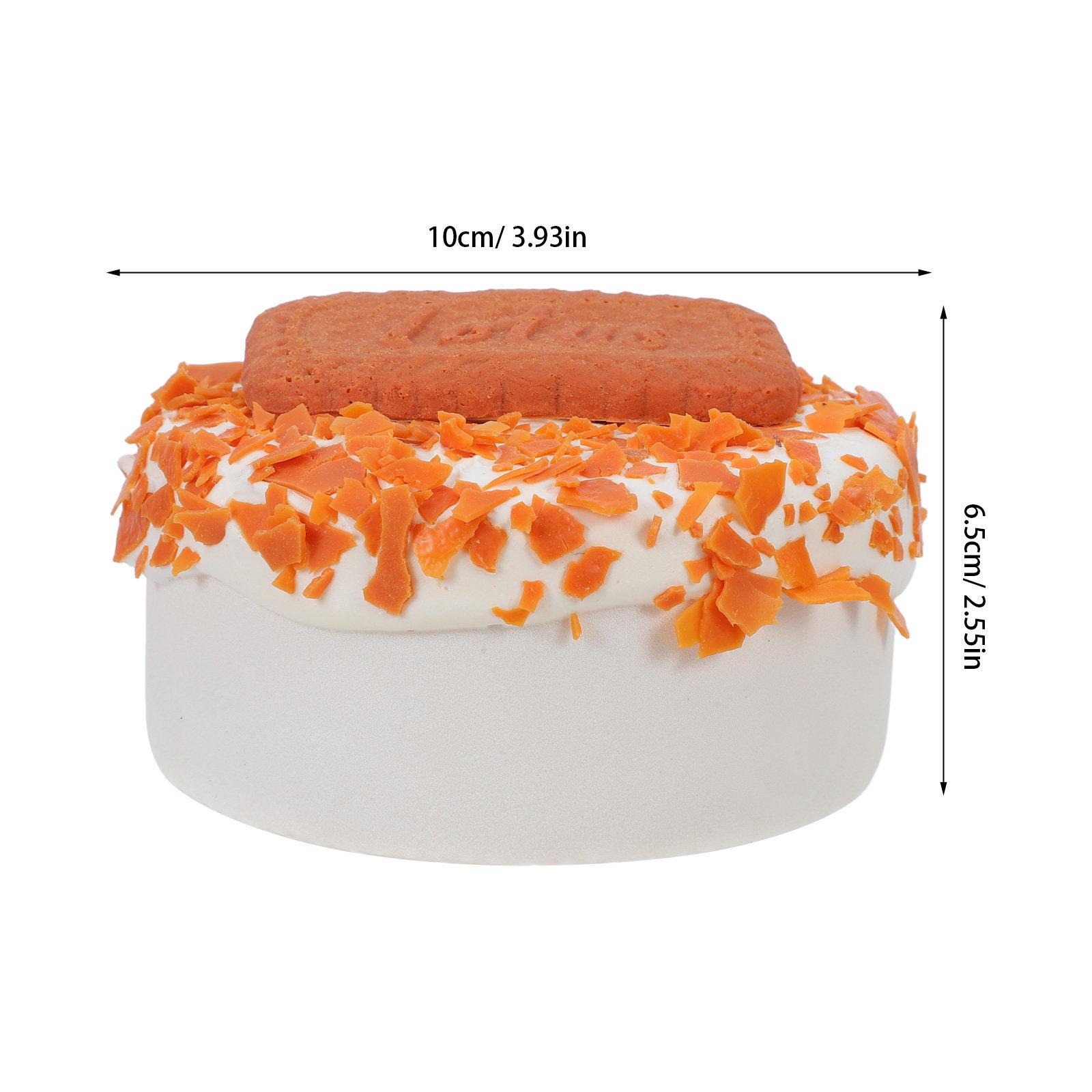 

4-Inch Artificial Cake for Decoration Practice Realistic Fake Dessert Prop Simulation Birthday Cake for Photo Shoots and