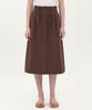 Jun By Jun K Hidden Button A-Line Skirt_Chocolate
