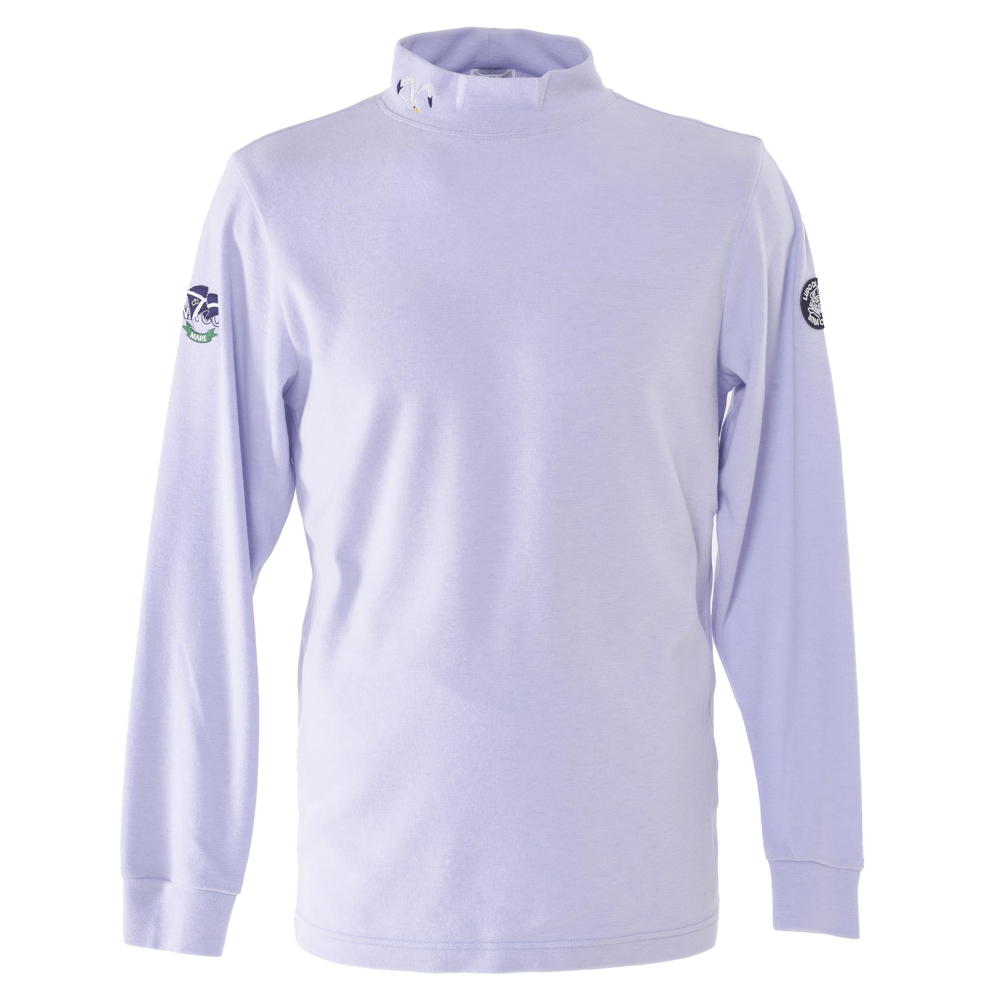 

Sinacova Men s Long Sleeve T-Shirt, High Neck, Mock Neck, Acrylic, Rayon, Nylon, and Polyurethane, Warm, Size L (Snow Violet), 24210080