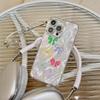Federgarn Farbe Schleife 3D Perle Handyhülle Für iPhone15 14 13 12 11 Pro Max Niedliche Schleife Mädchen Handyhülle