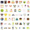 55 Pieces of Peck Ball Cartoon Stickers Refrigerator Luggage Cabinet Cup Notebook Waterproof Stickers