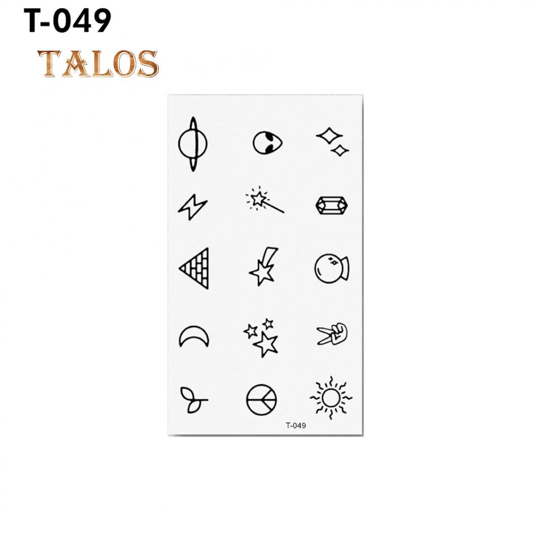 

Временная тату для тела T-049