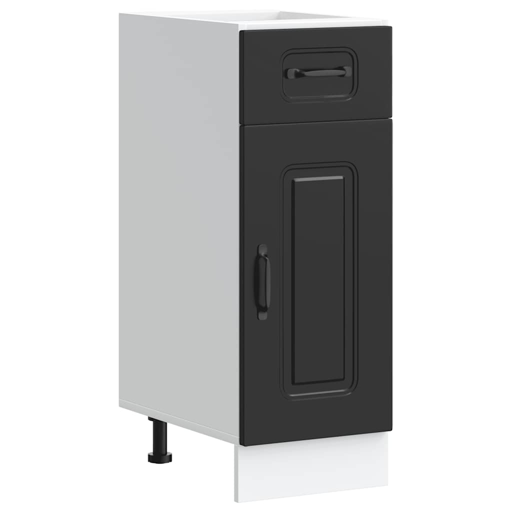Kitchen Base Cabinet Kalmar Black Wood Based Panel