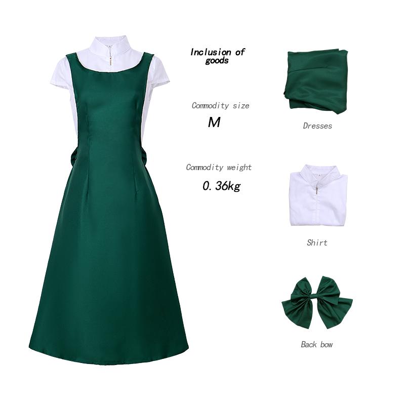 Anime Uzumaki Mother Uzumaki Kushina Cosplay Costume Halloween Carnival Christmas Fancy Party Dress Apron Bow Suit Shirt