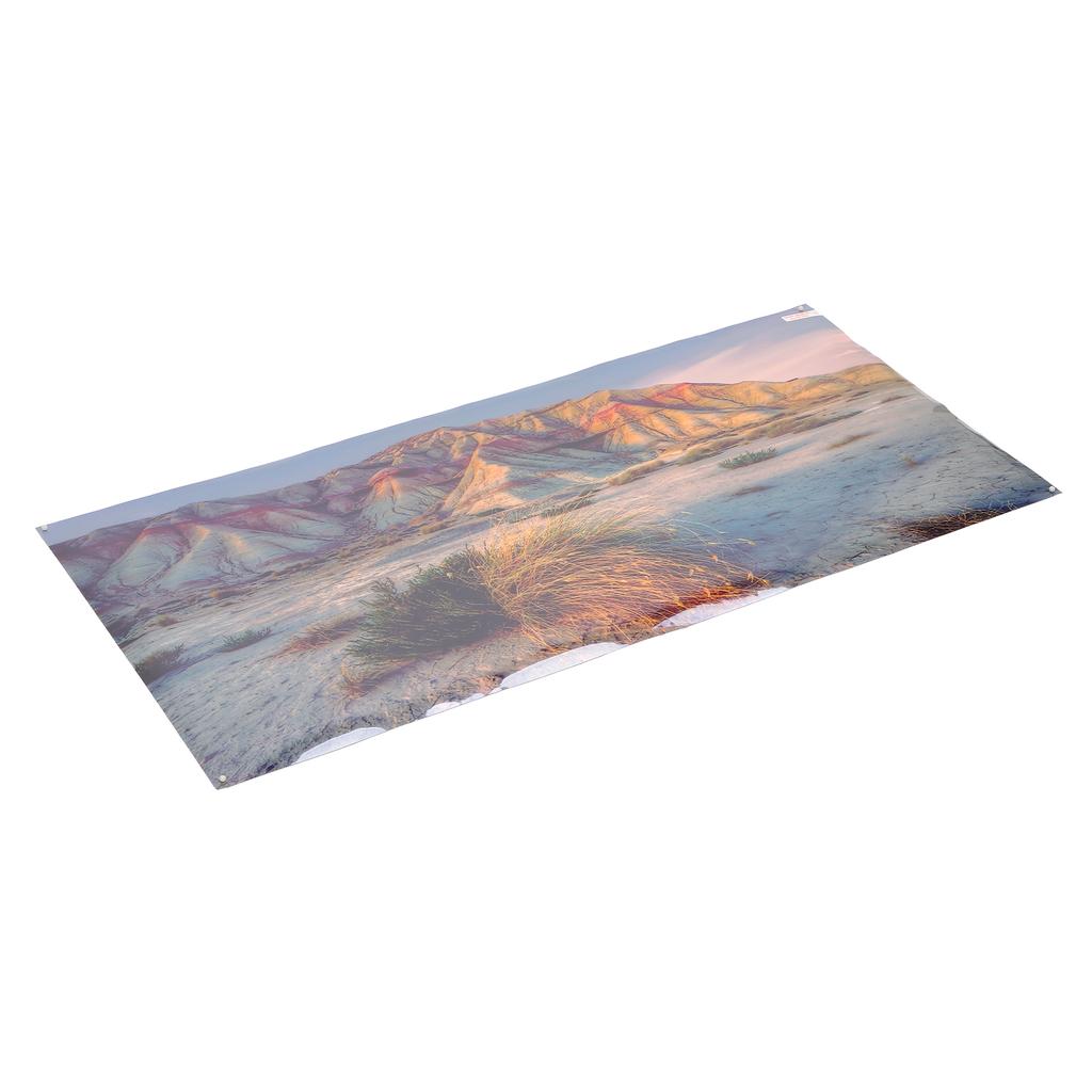 Aquarium Poster Mountain Desert Pattern Self Adhesive 3D PVC Fish   Background Decoration