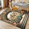 1PC Taj Mahal Peacock Non-Slip Floor Carpet Compatible for Office&Living Room&Bedroom&Dining room - Flat - Weave Machine-S0342