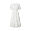 Jiu Zi Anna Kou Romantic French Style V-neck Lace Dress