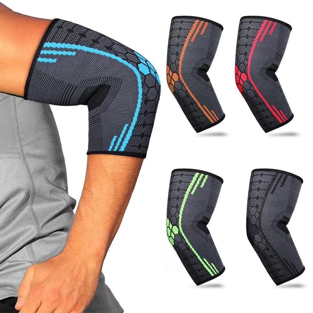 Breathable Elbow Brace Weightlifting Workouts Compression Elbow Sleeve  Men and Women