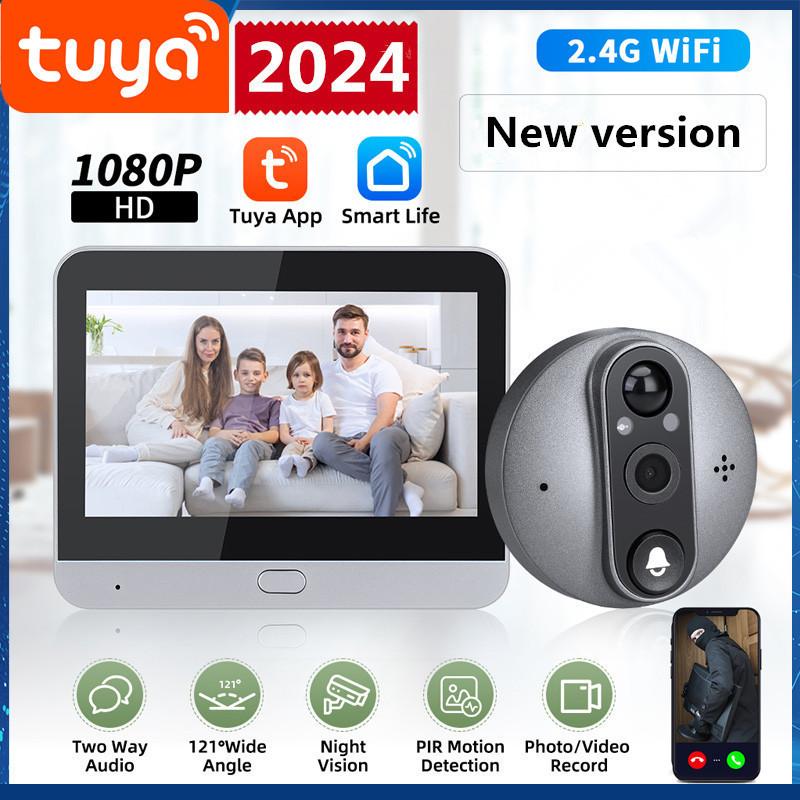 2025 NEW Tuya WiFi Door Bell Camera 4.3 Inch Wireless Doorbell For Home 2-way Audio Night Vision  Smart Home