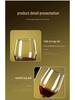 Set of 6 Tall Stem Red Wine Glasses - Elegant Light Luxury for Home Use, Champagne and Brandy Glasses, Creative Design