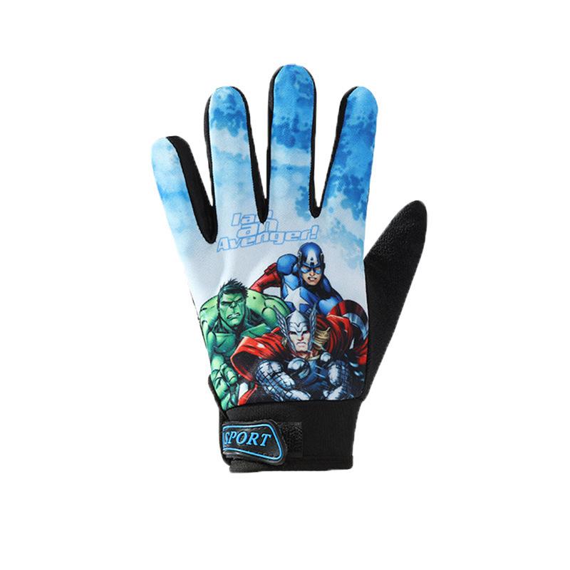 Kids Summer Half-Finger Gloves, Thin Anti-Slip UV Protection Breathable Cycling Sports Children Gloves