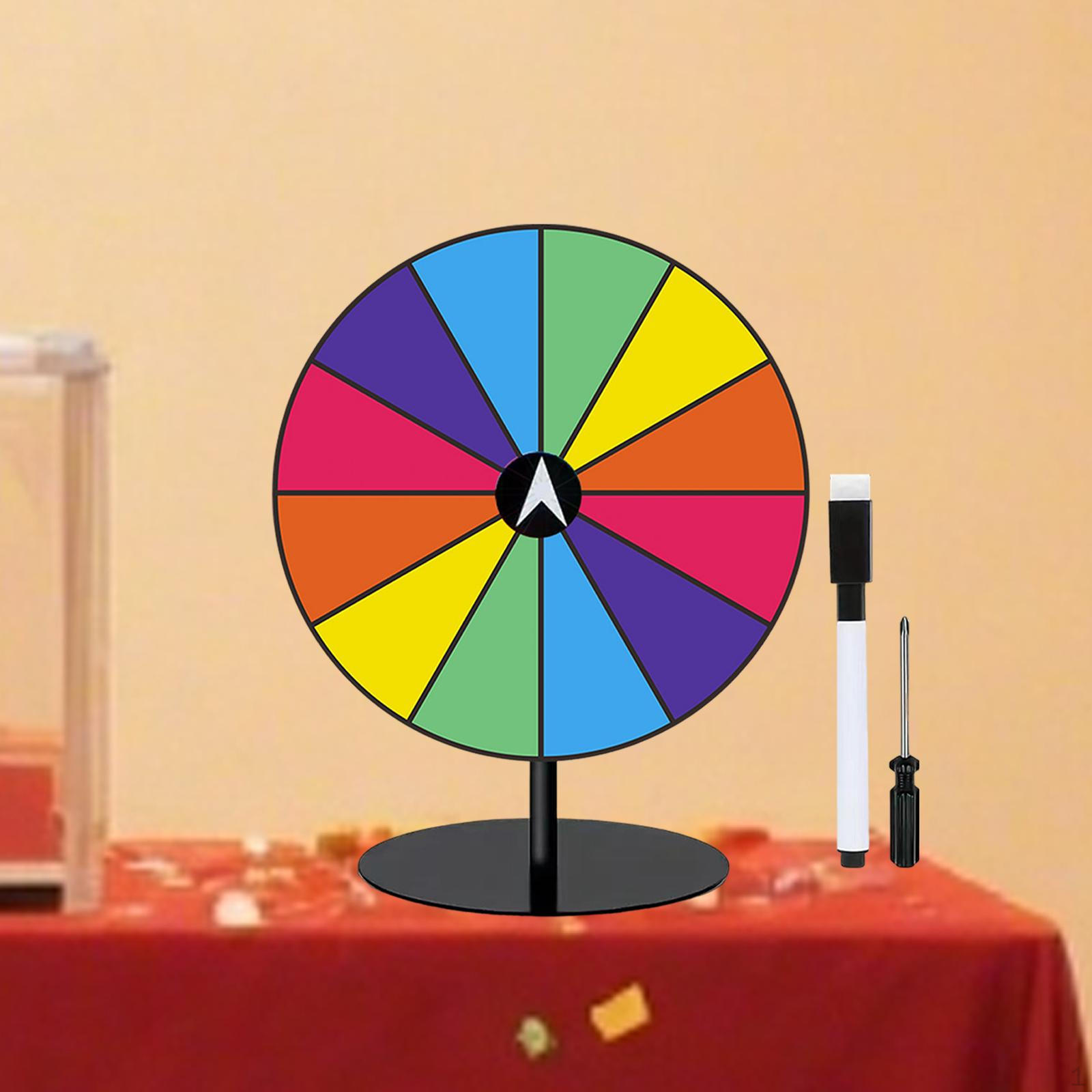 

Настольный призовой барабан-рулетка для розыгрышей с маркером для стирания, интерактивная игра для RoundBase DarkColor