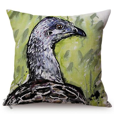 Nordic Bird Oil Painting Art Sofa Decoration Pillowcase Parrot Owl Animal Luxury Chair Cushion Cover Throw Pillow Case
