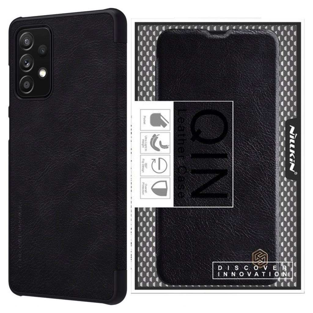 Nillkin Qin Skórzana Kabura Etui Samsung Galaxy A72 4G Czarny