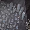 Exquisite Christmas Snowflakes Crystal Ball Nail Art Stickers Diy Nail Art Decoration Nail Accessories New Year Manicure Decals