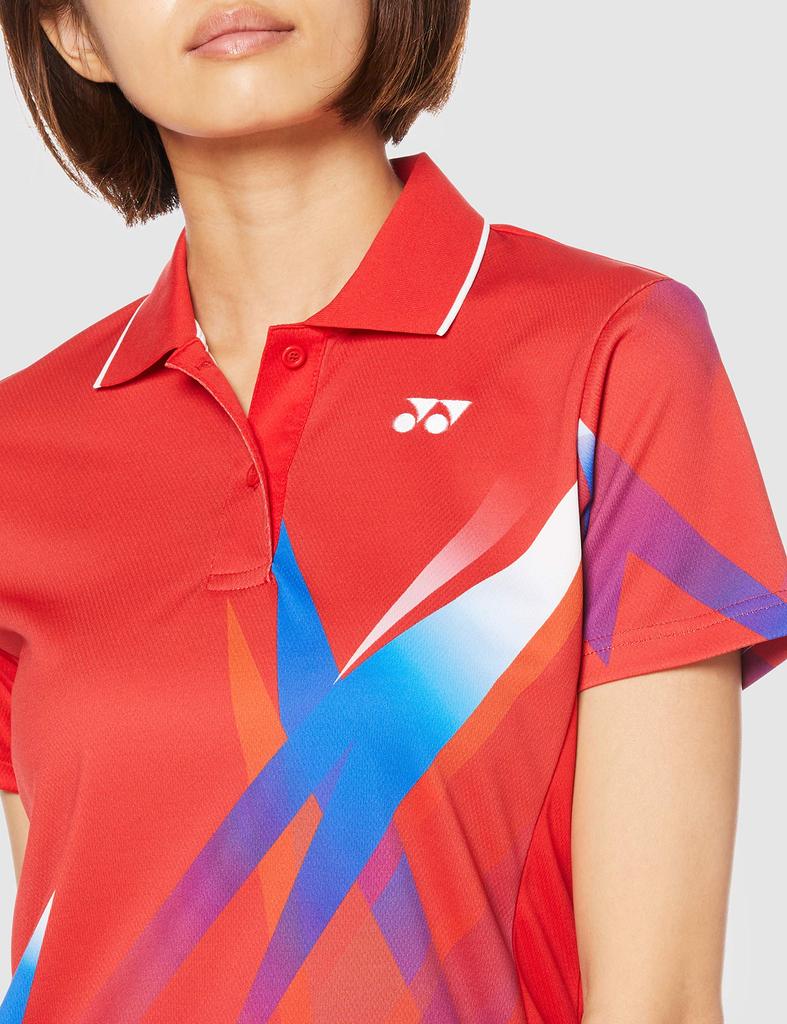 YONEX Short Sleeve Game Sunset Red Japanese Size L To Japanese Size Women's Shirt, (496), (equivalent L)