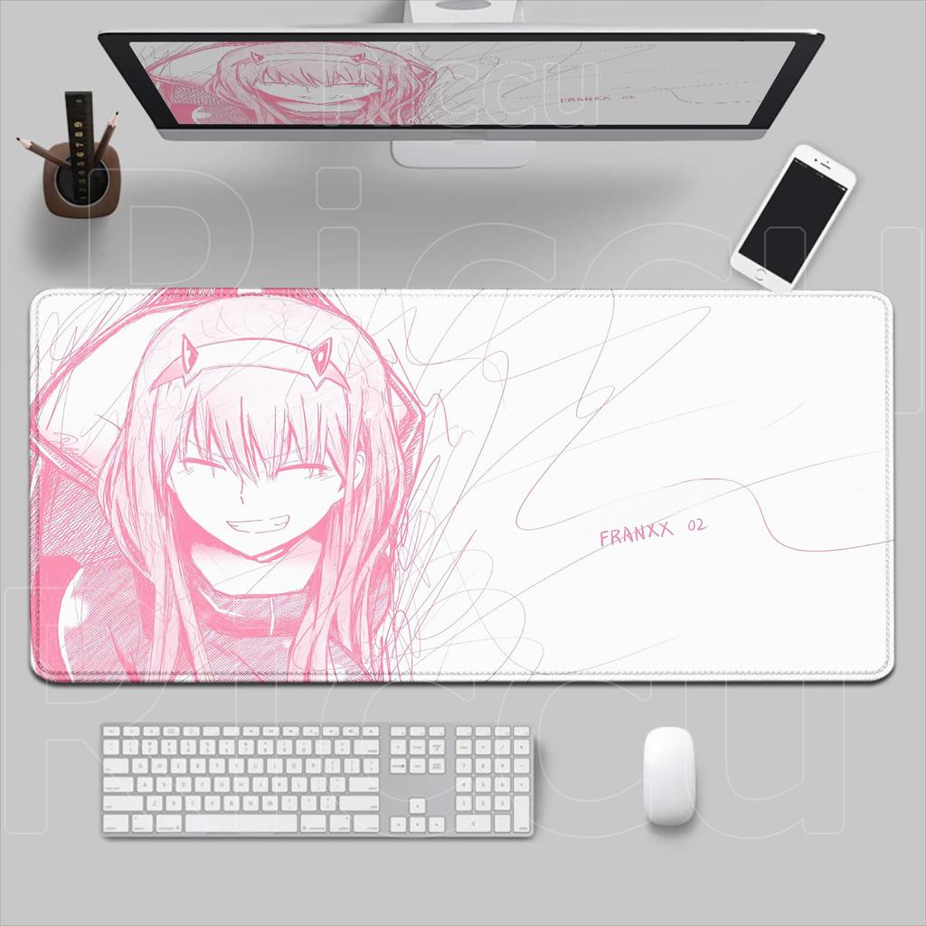HD Printing Pretty Thread Draft Girl Laptop Mousepad PC Gaming Mouse Pad Computer Mouse Mat Non-slip Carpet Keyboard Mat Deskmat