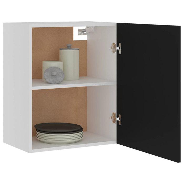 VidaXL Armoires suspendues 2 pcs Noir 50x31x60 cm Bois d ingénierie 805079