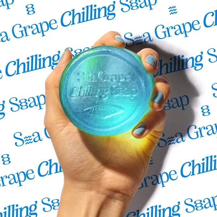 

[Подарок полотенца] [Спортивное мыло для тела] Охлаждающее мыло «Морской виноград» - Синее