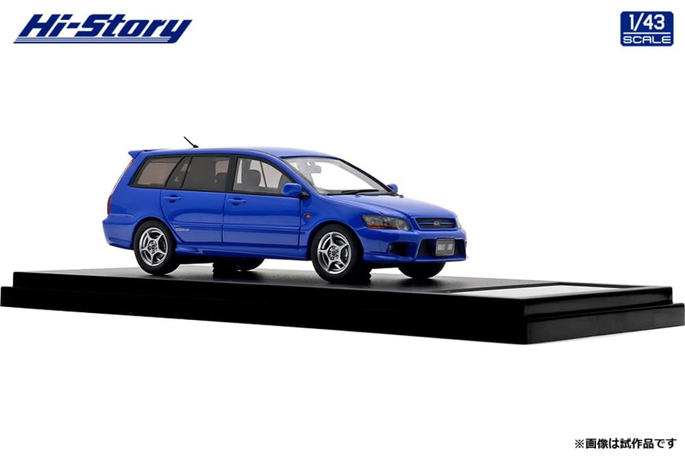 INTERALLIED Hi Story Mitsubishi Lancer Cedia Wagon Ralliart Edition French Blue Finished Model HS505BL 1/43 (2001)