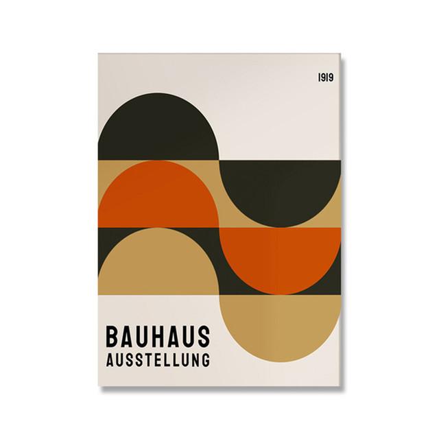 Bauhaus Exhibition Unique Geometric Posters Minimalist Art Canvas Prints Abstract Paintings Living Room Murals Home Decoration