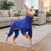 Casual Style High Neck Dog Jumpsuit Stretchy Breathable Pet Turtleneck Cold-Proof Plush Pet Warm Sportswear Daily Walk
